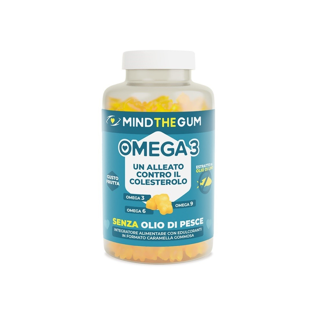 MIND THE GUM OMEGA 3 60PAST GO