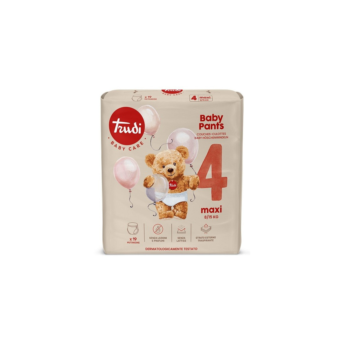TRUDI BABY PANTS MX 8/15KG 19P
