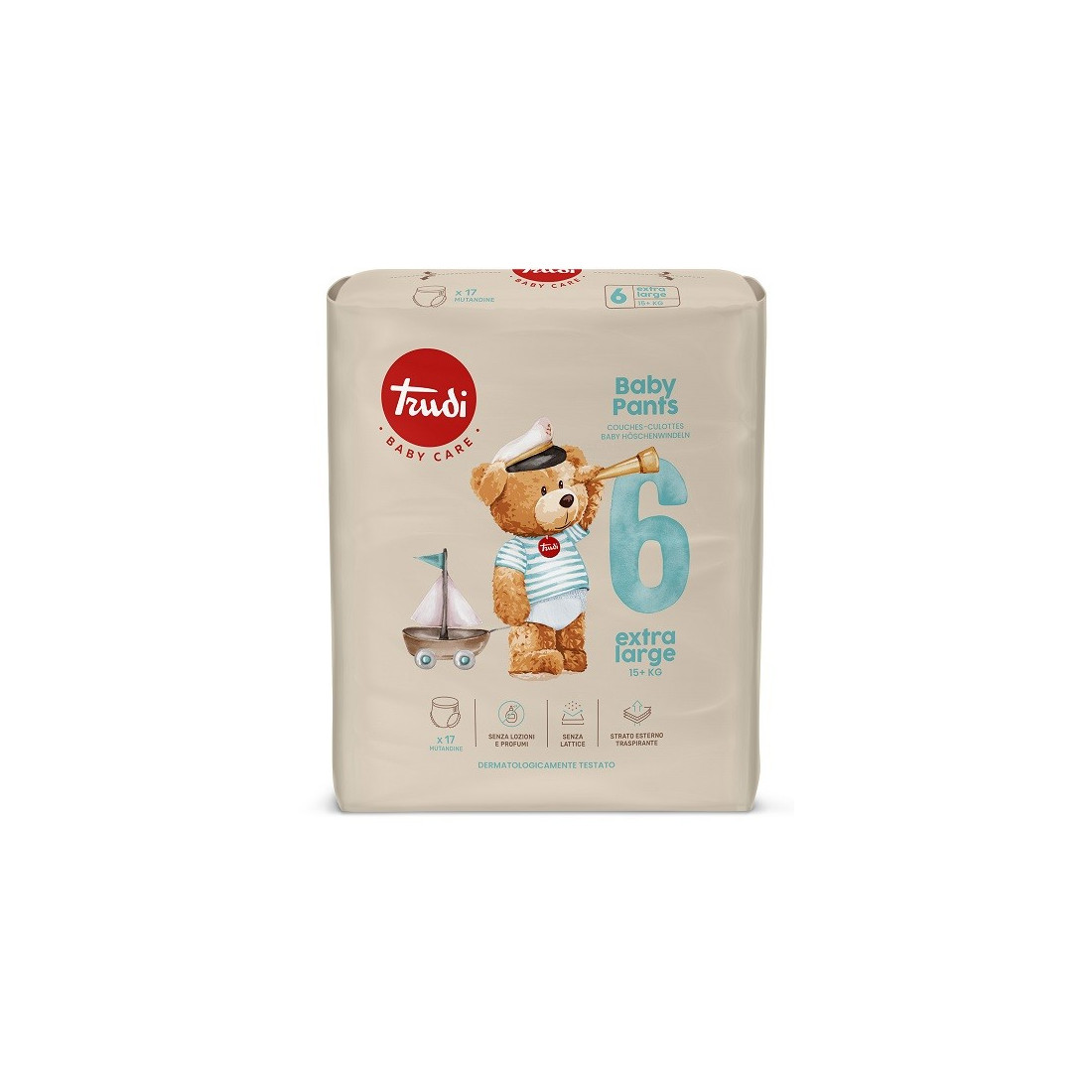 TRUDI BABY PANTS XL 15+KG 17PZ