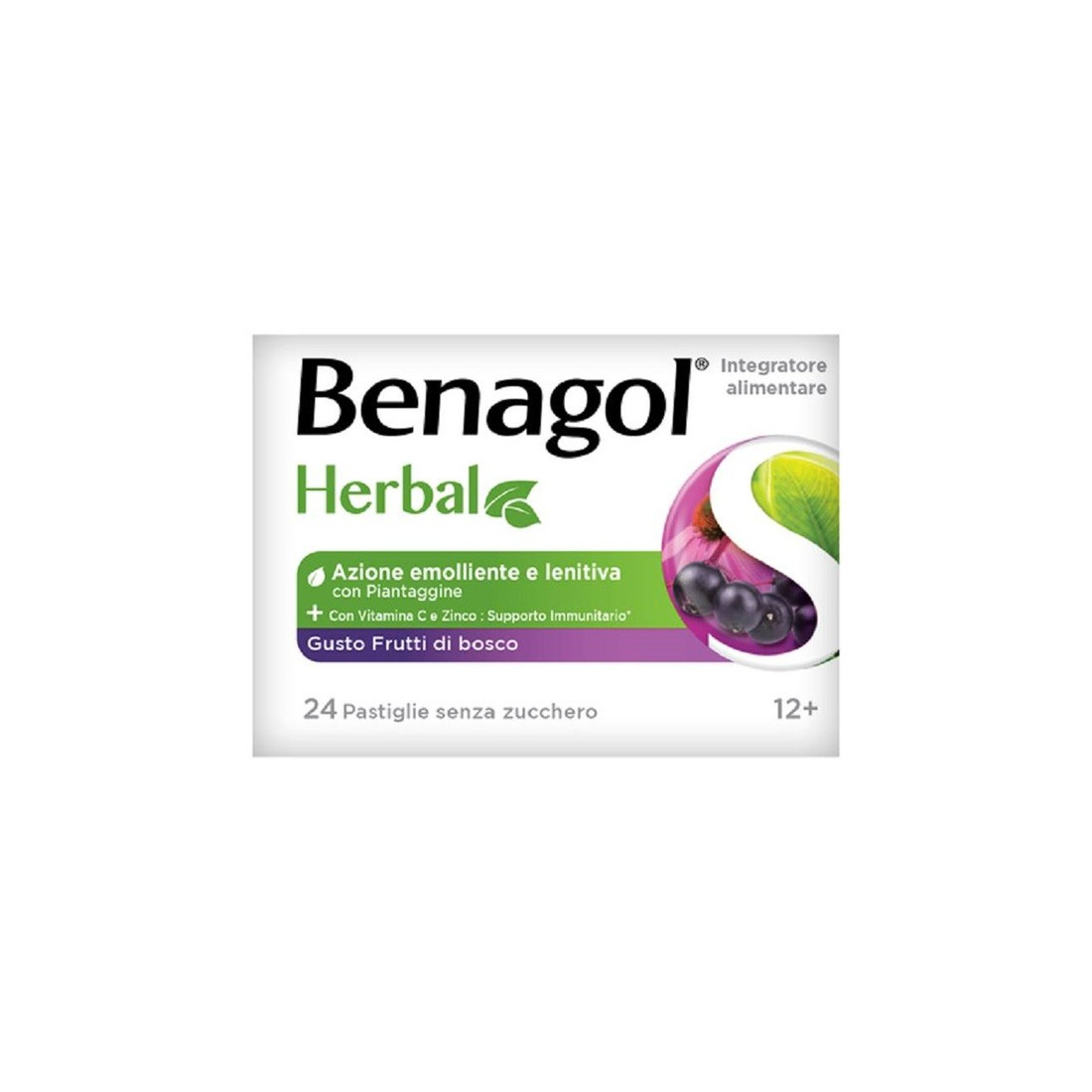 BENAGOL HERBAL FRUTTI DI  BOSCO 24 PASTIGLIE