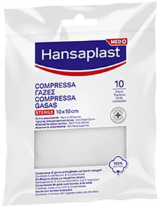 GARZA HANSAPLAST 10X10CM 10PZ