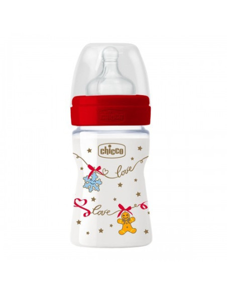 CHICCO BIBERON 150ML SILICONE NATALE