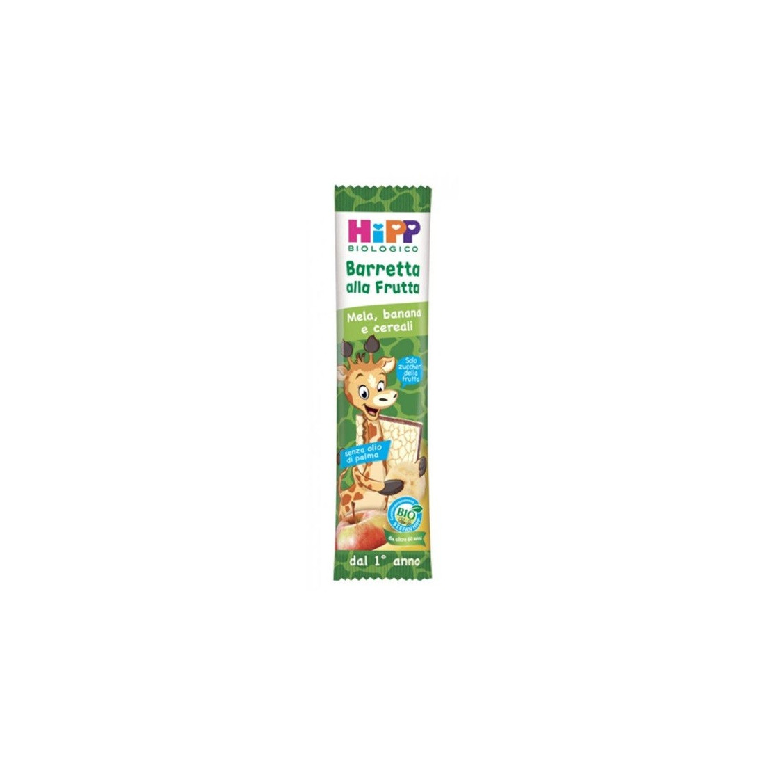 HIPP BIO BARRETTA FRUTTI MELA, BANANA E CEREALI 23G