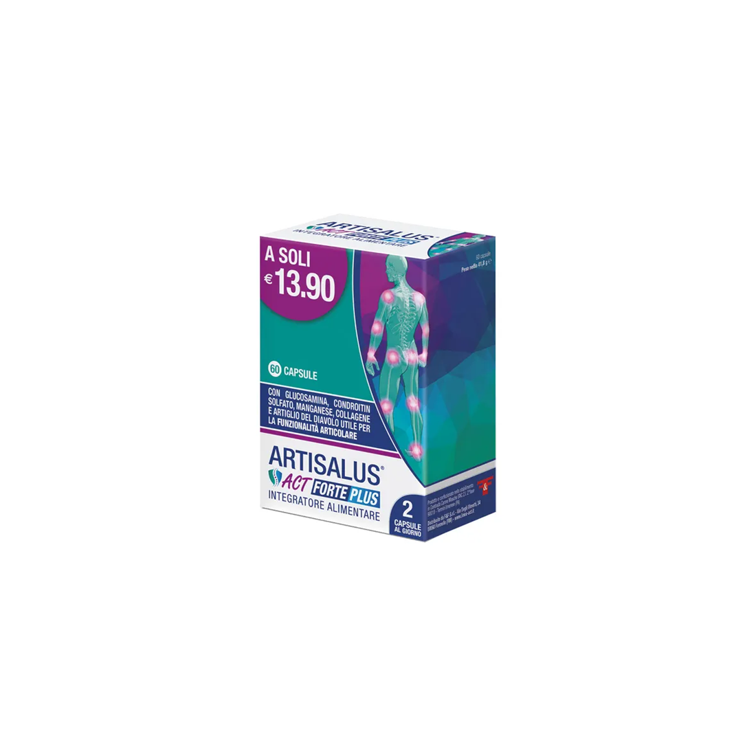 ARTISALUS ACT FORTE PLUS 60 CAPSULES FOR JOINTS |FARMACONVENIENZA