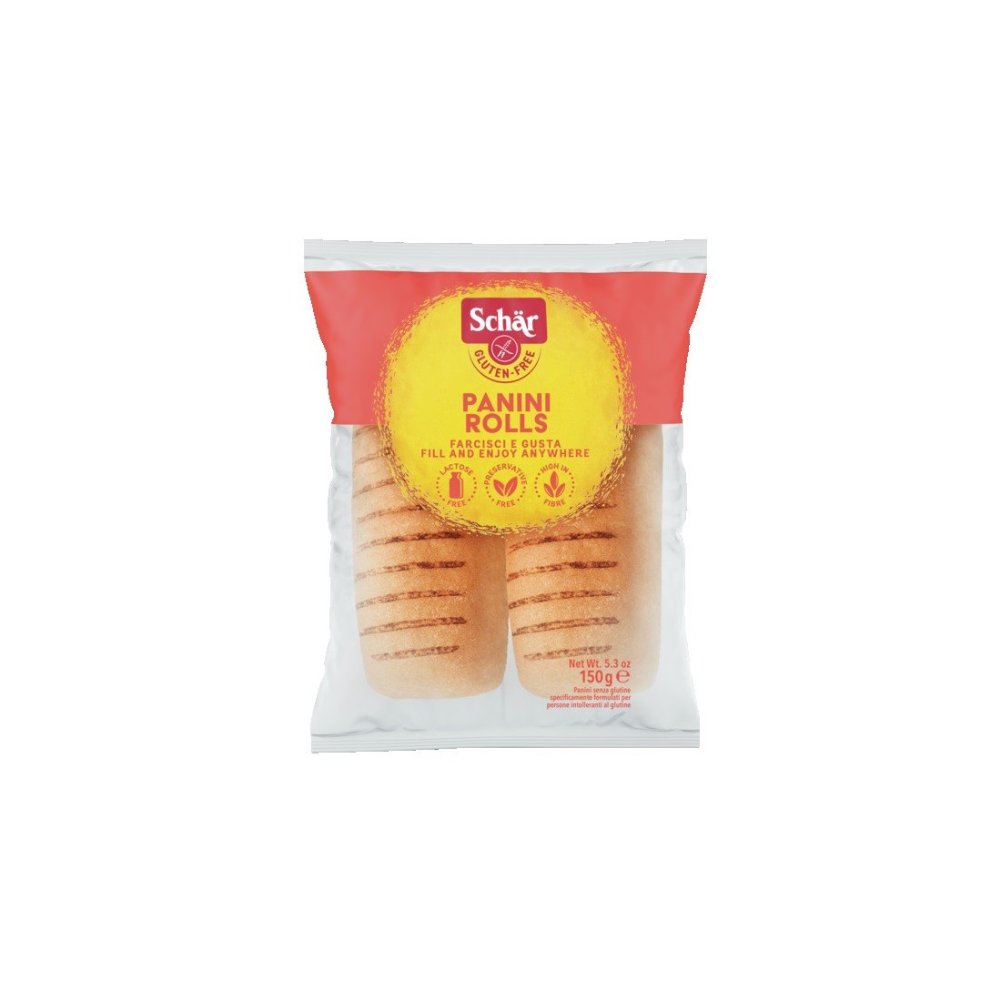 SCHAR PANINI ROLLS 2X75G