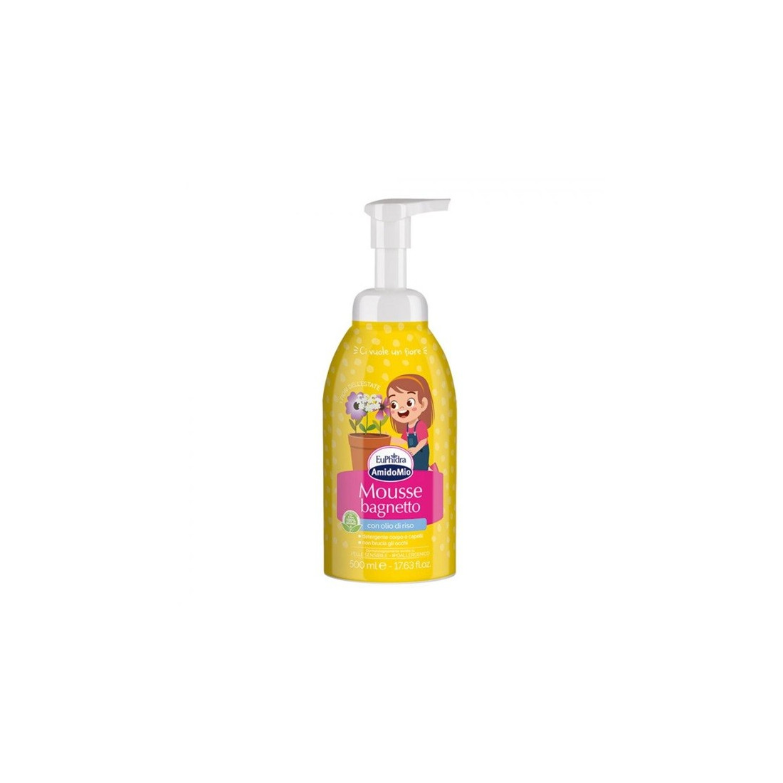 EUPHIDRA AMIDO MOUSSE  BAGNETTO 500ML