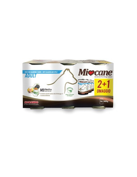 MIOCANE PATE' TRIS SALM/FARRO