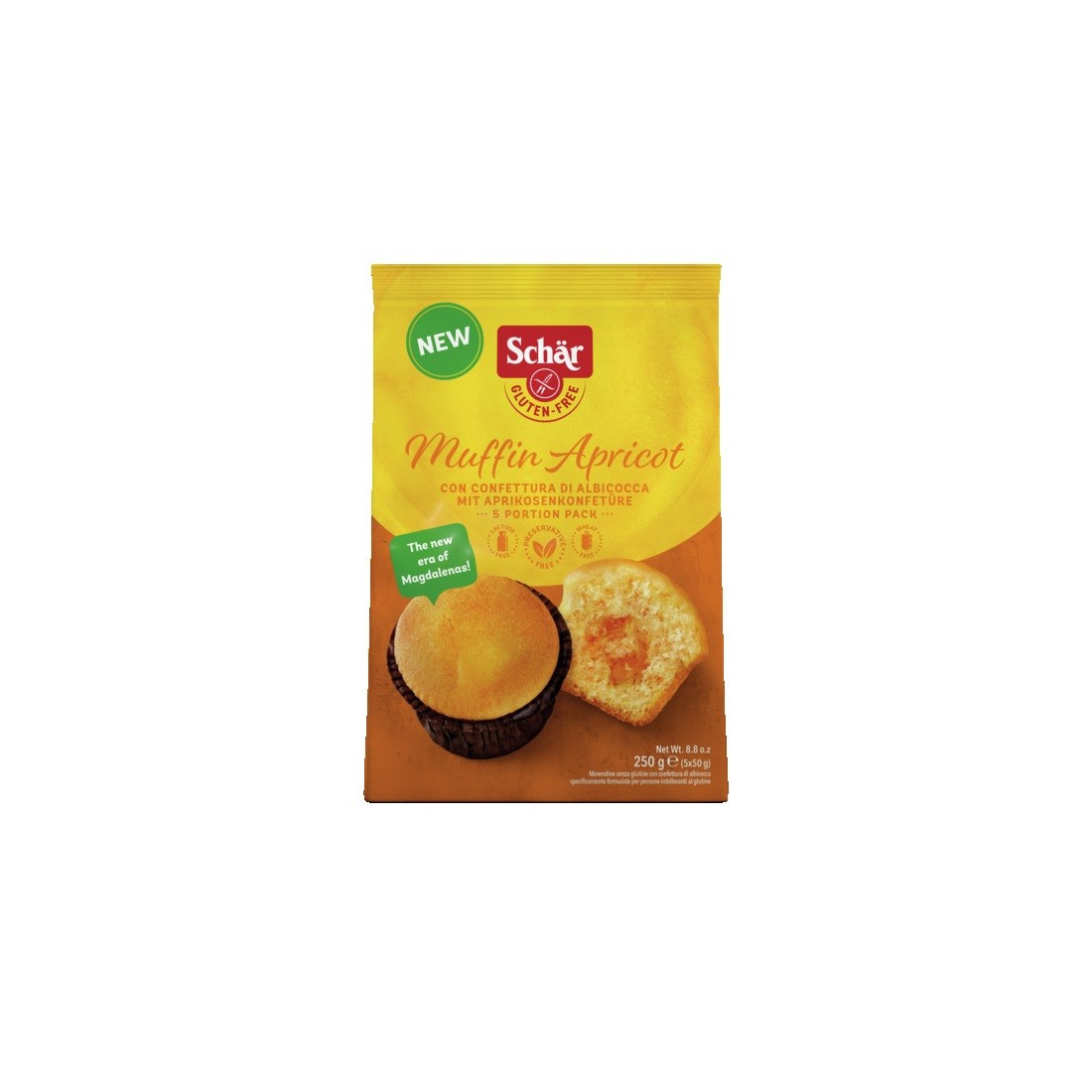 SCHAR MUFFIN APRICOT 5PZ
