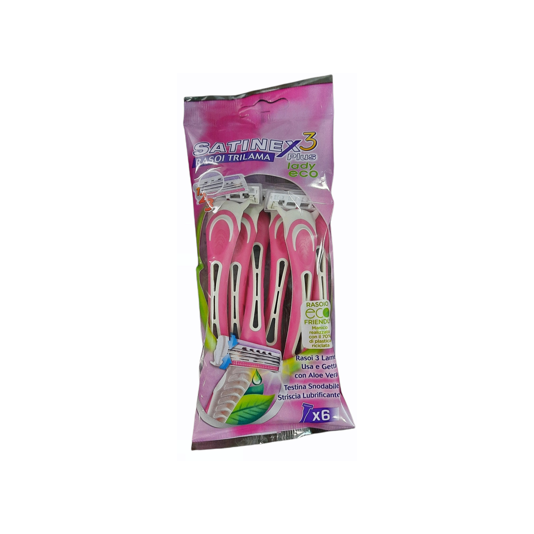 SATINEX3 RASOIO ECO LADY 6PZ