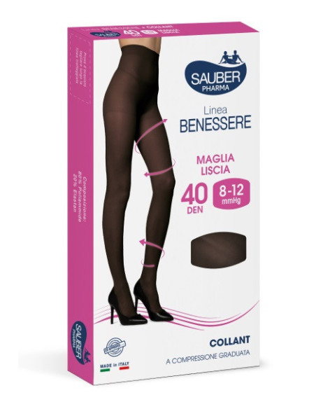 SAUBER COL VEL 8-12MMHG NERO 5