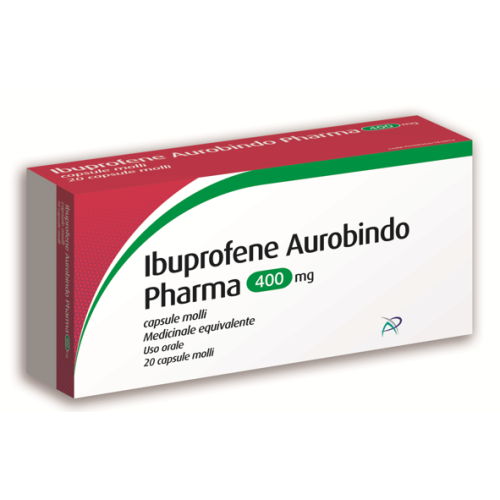 IBUPROFENE AUR 20CPS MOL 400MG