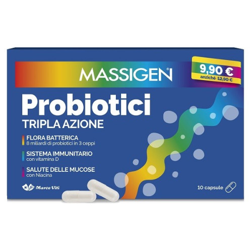 MASSIGEN PROBIOTICS 10CPS 24OS