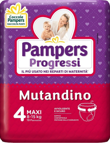 PAMPERS PROG MUT CP TG4 M 19PZ