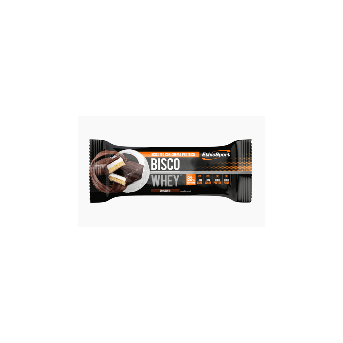 BARRETTA PROTEICA BISCO WHEY CHOCOLATE ETICHSPORT