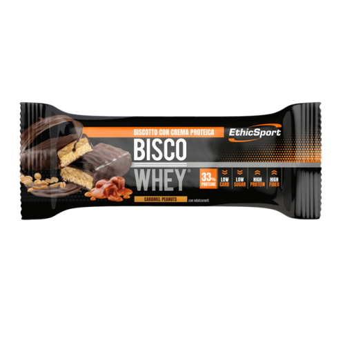 BISCO WHEY CARAMEL PEAS BAR