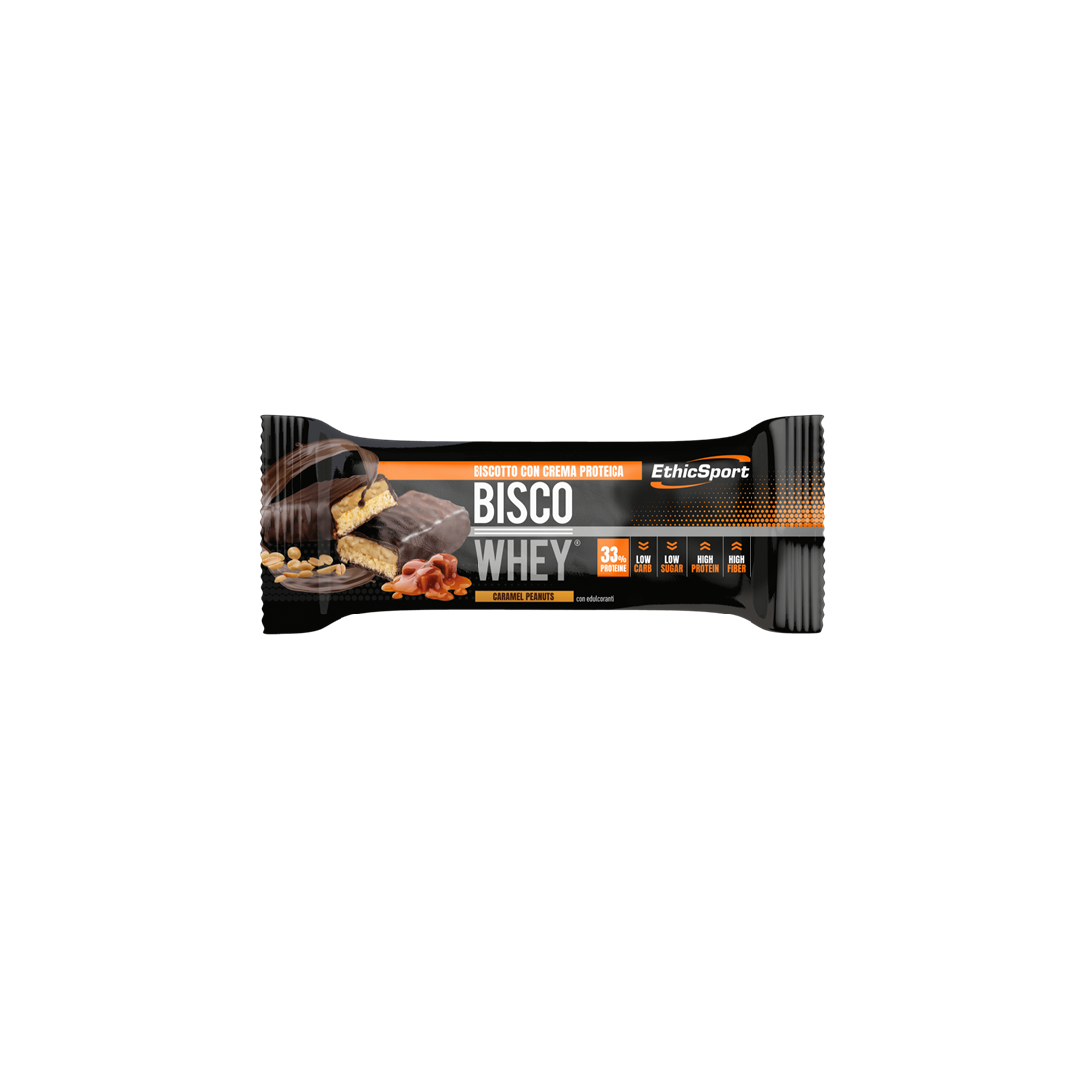 BISCO WHEY CARAMEL PEAS BAR