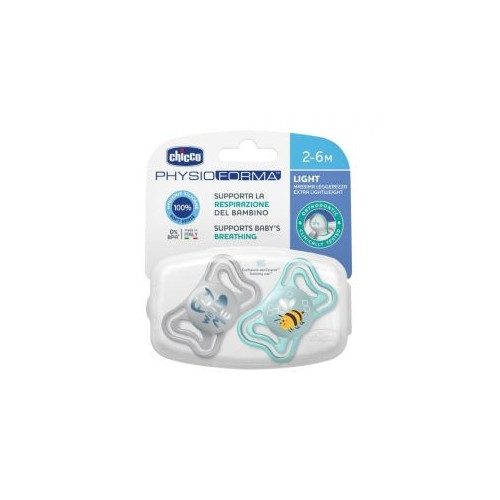 CHICCO SUCCHIETTTO LIGHT AZZ SILICONE 2-6 2PZ