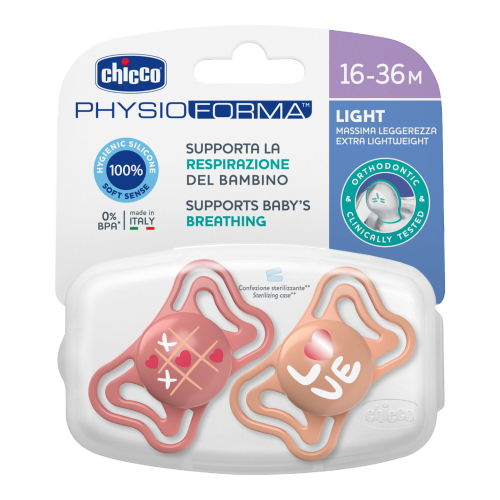 CHICCO SUCCHIETTOO LIGHT RA SILICONE 16-36 2P
