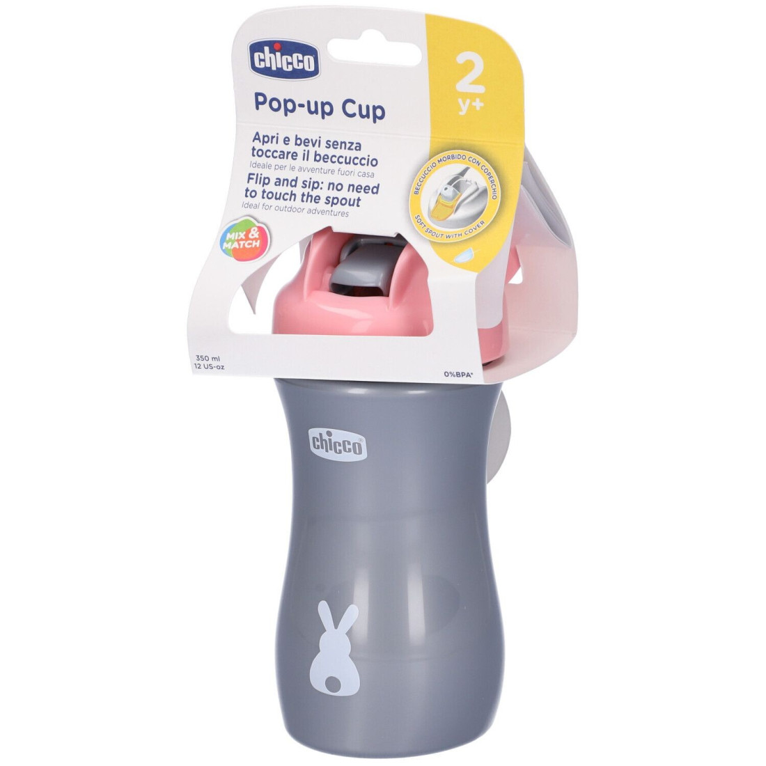 CHICCO TAZZA POP UP CUP 2Y+ ROSA
