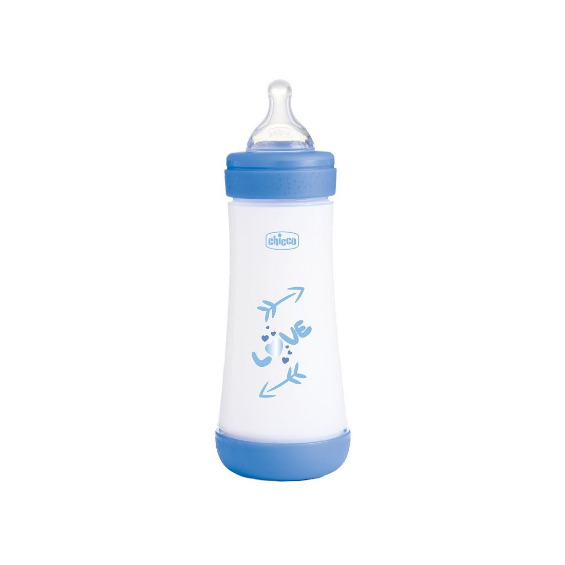 CHICCO BIBERON P5 300ML FAST SILICONE BOY