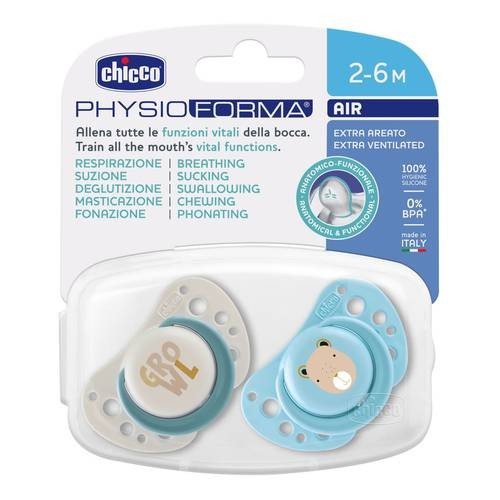 CHICCO SUCCHIETTO AIR AZZURRO SIL 2-6M 2PZ