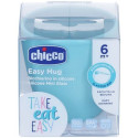 CHICCO BICCHIERE SILICONE AZZURRO 6M+