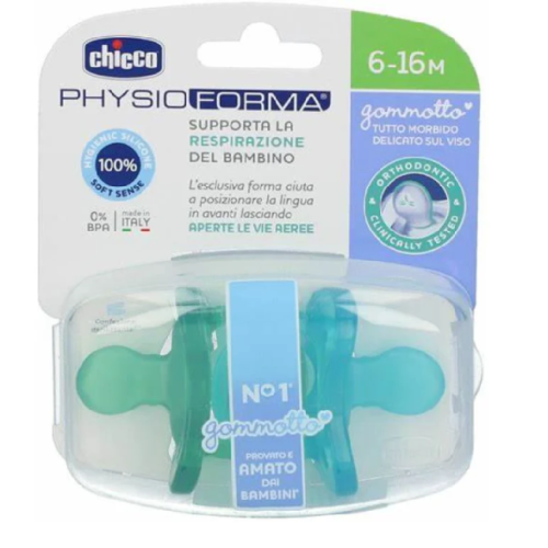 CHICCO GOMMOTTO SIL AZZURRO 6-16 2PZ