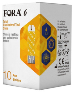 FORA6 STRISCE COLESTEROLO 10PZ