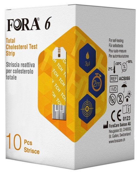 FORA6 STRISCE COLESTEROLO 10PZ