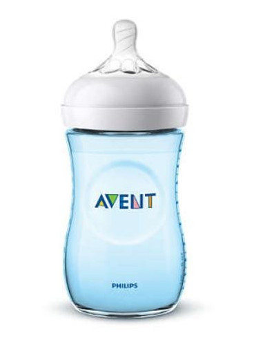 AVENT BIB NAT PP AZZ 260ML