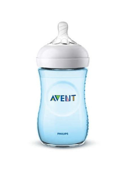 AVENT BIB NAT PP AZZ 260ML