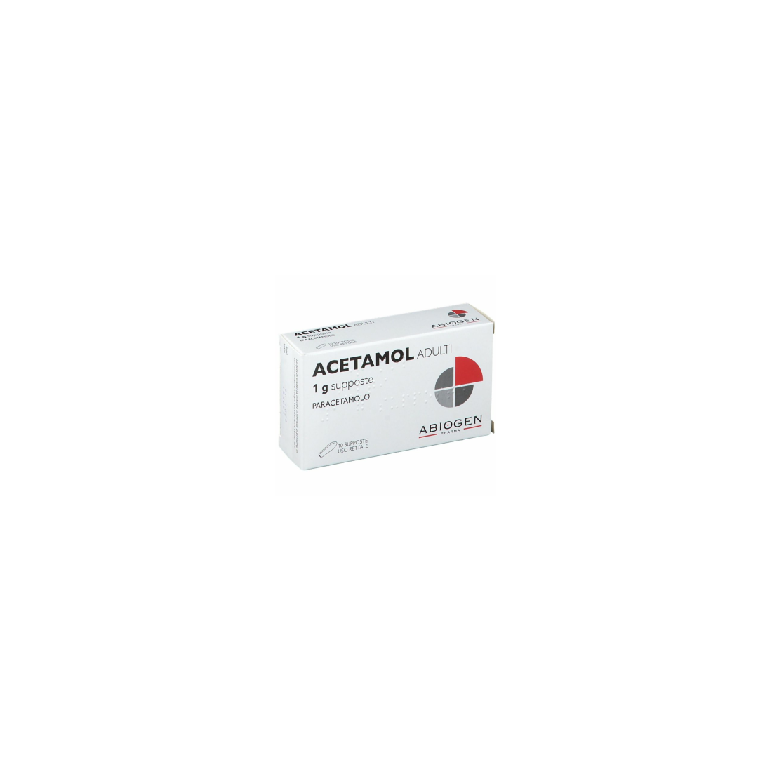 ACETAMOL AD 10SUPP 1G