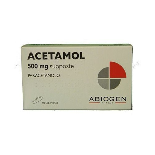 ACETAMOL 10SUPP 500MG