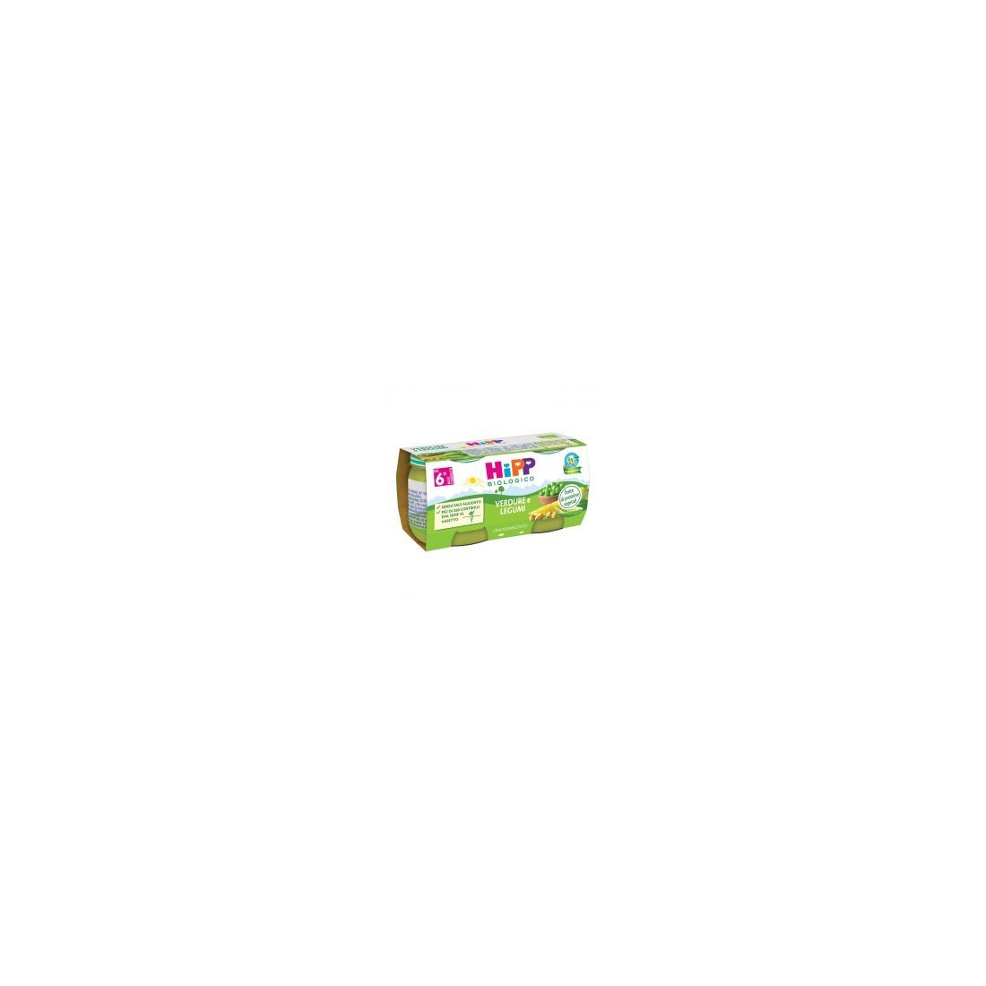 HIPP BIO OMOGENEIZZATO CAROTE/LENTICCHIE 2X80G