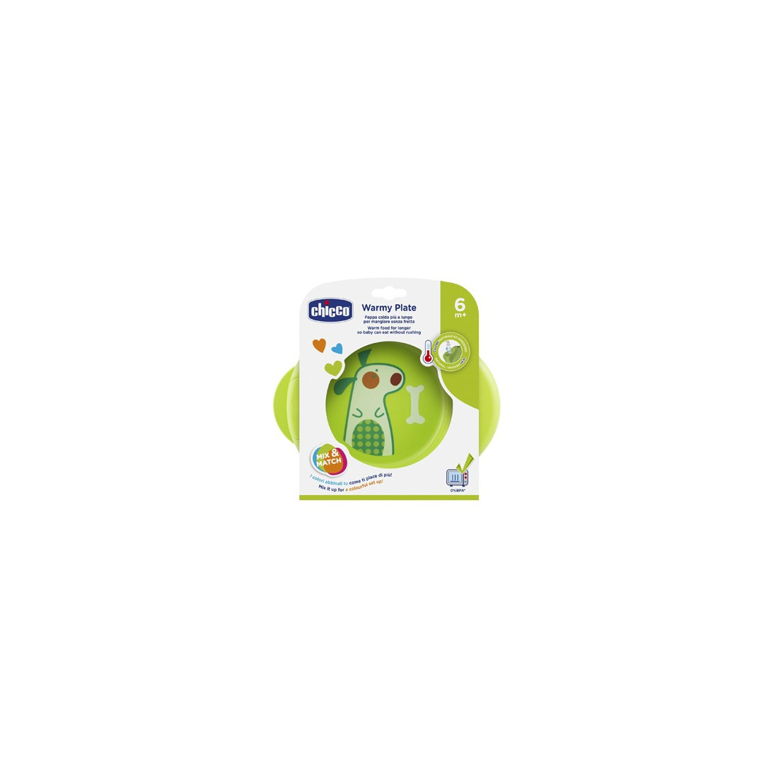 CHICCOPAPPACALDA PLATE 6M+ GREEN