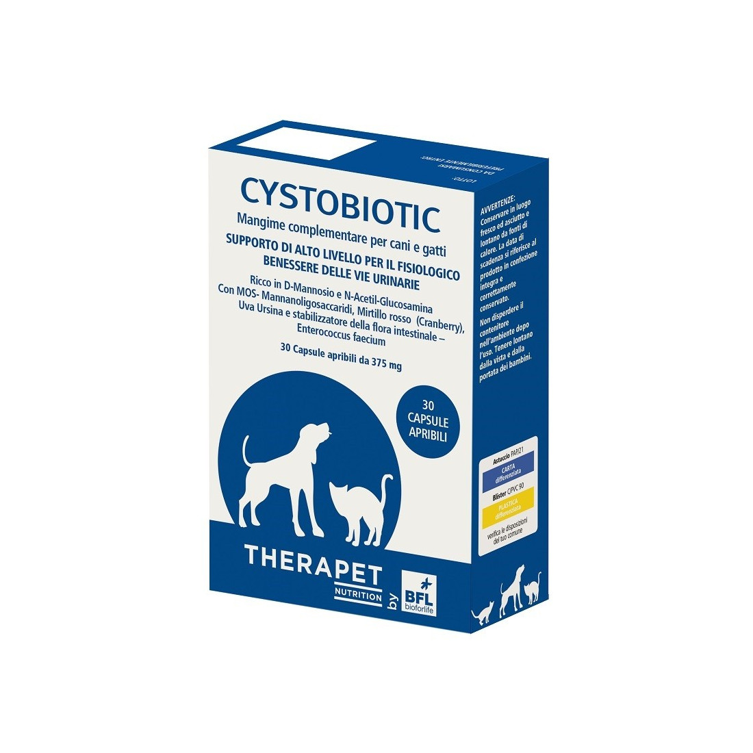 CYSTOBIOTIC THERAPET 30CPS