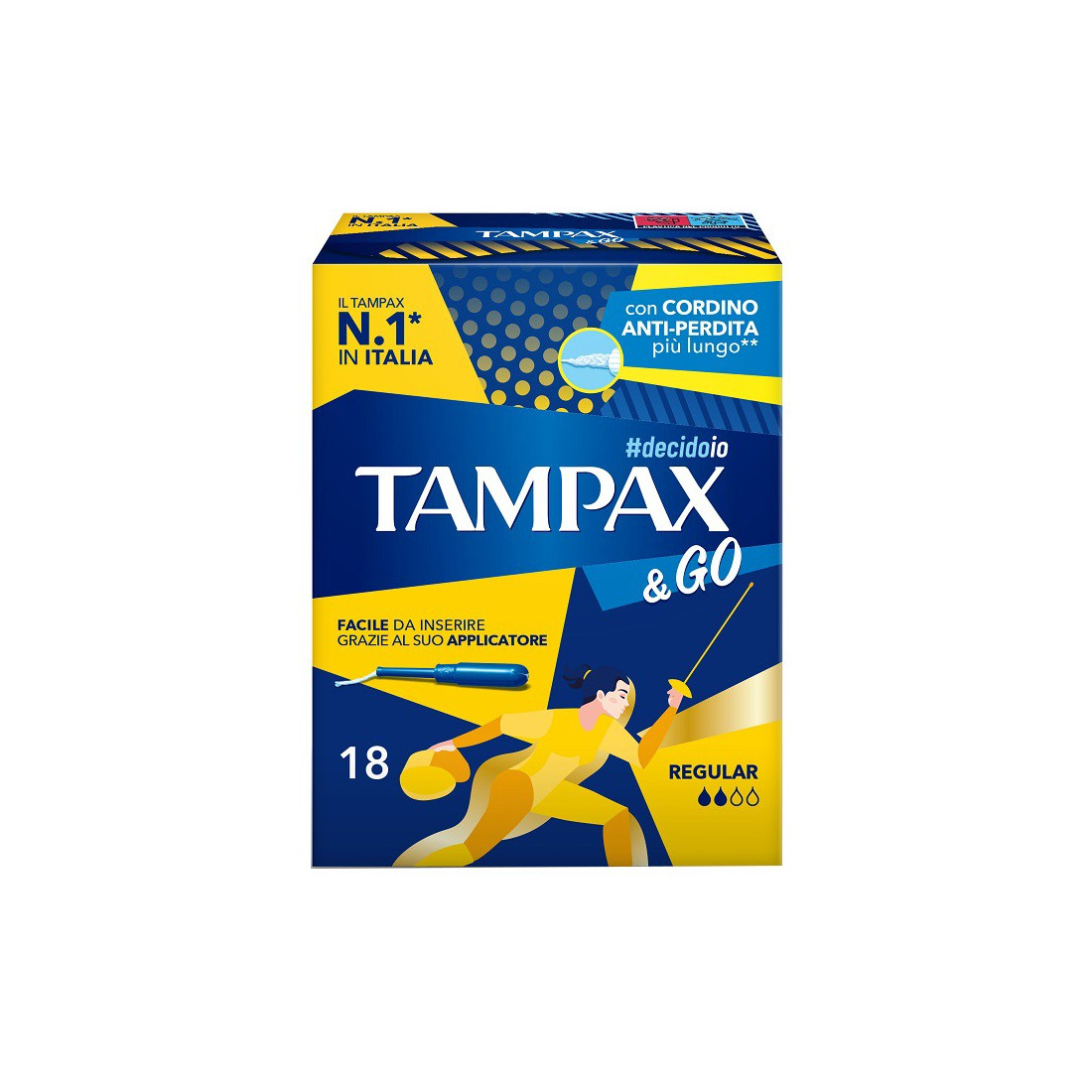 TAMPAX &GO REGULAR 18PZ