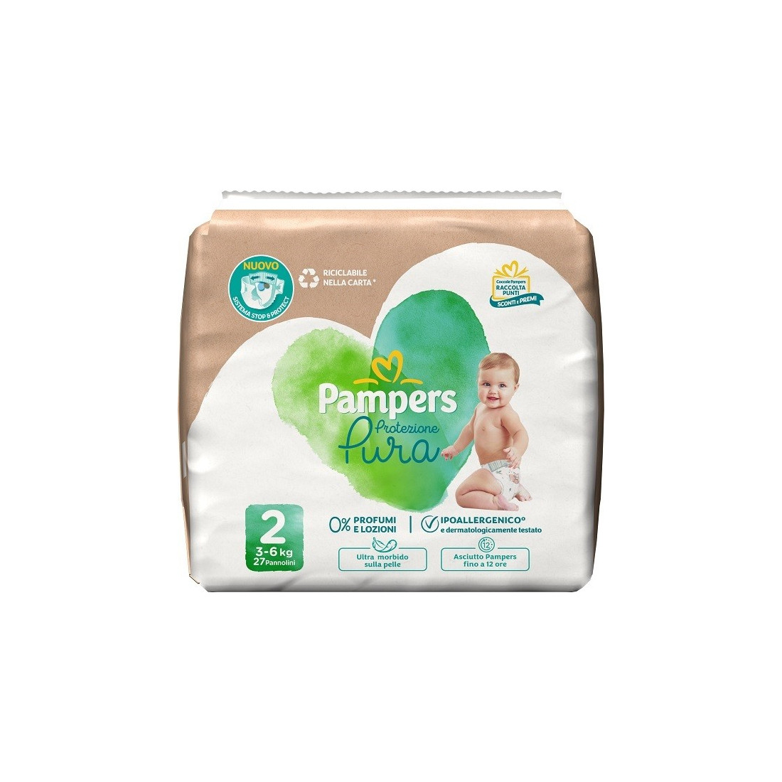 PAMPERS PROTEZIONE PURA MIN27P