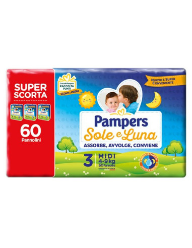PAMPERS SOLE&LUNA TRIO MIDI 60
