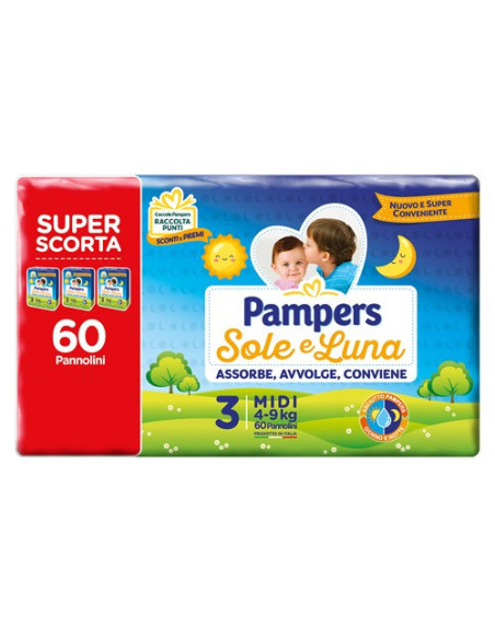 PAMPERS SOLE&LUNA TRIO MIDI 60