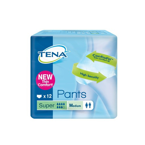 TENA Pants Super M New 12pc
