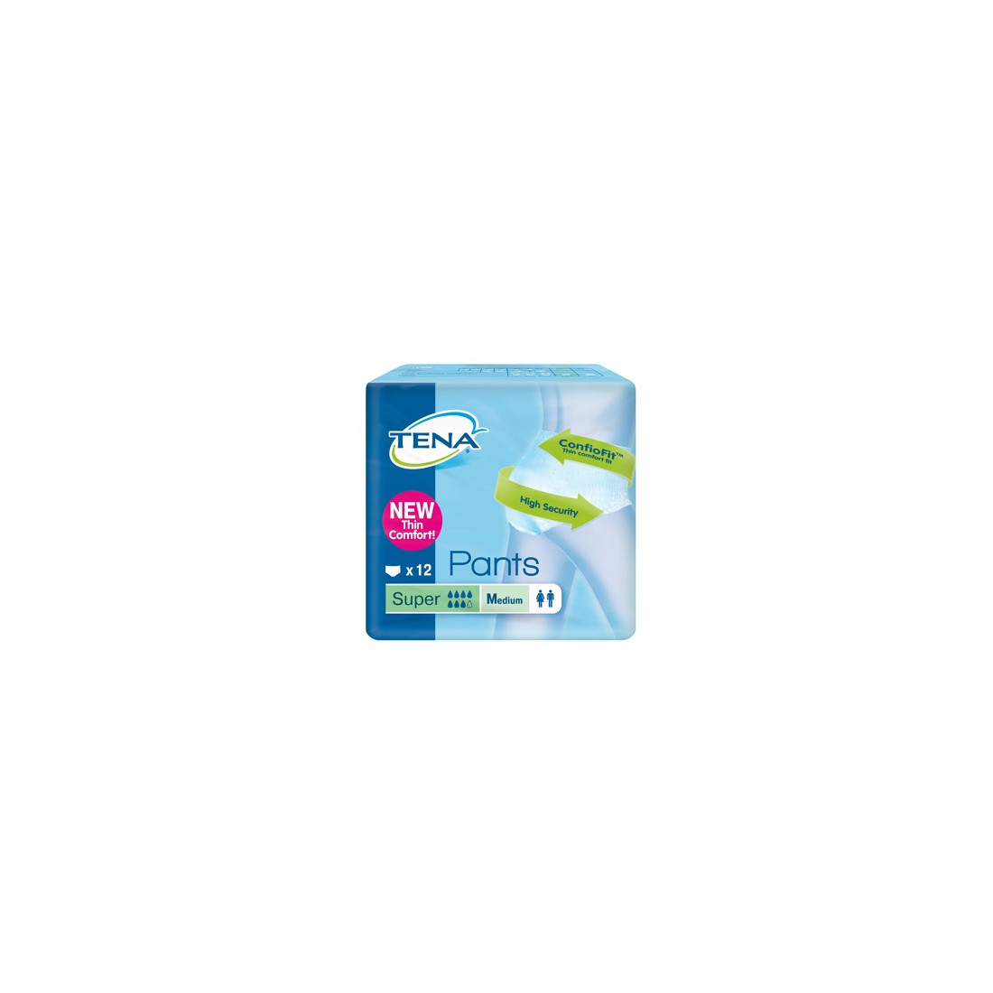 TENA PANTS SUPER M NEW 12PZ