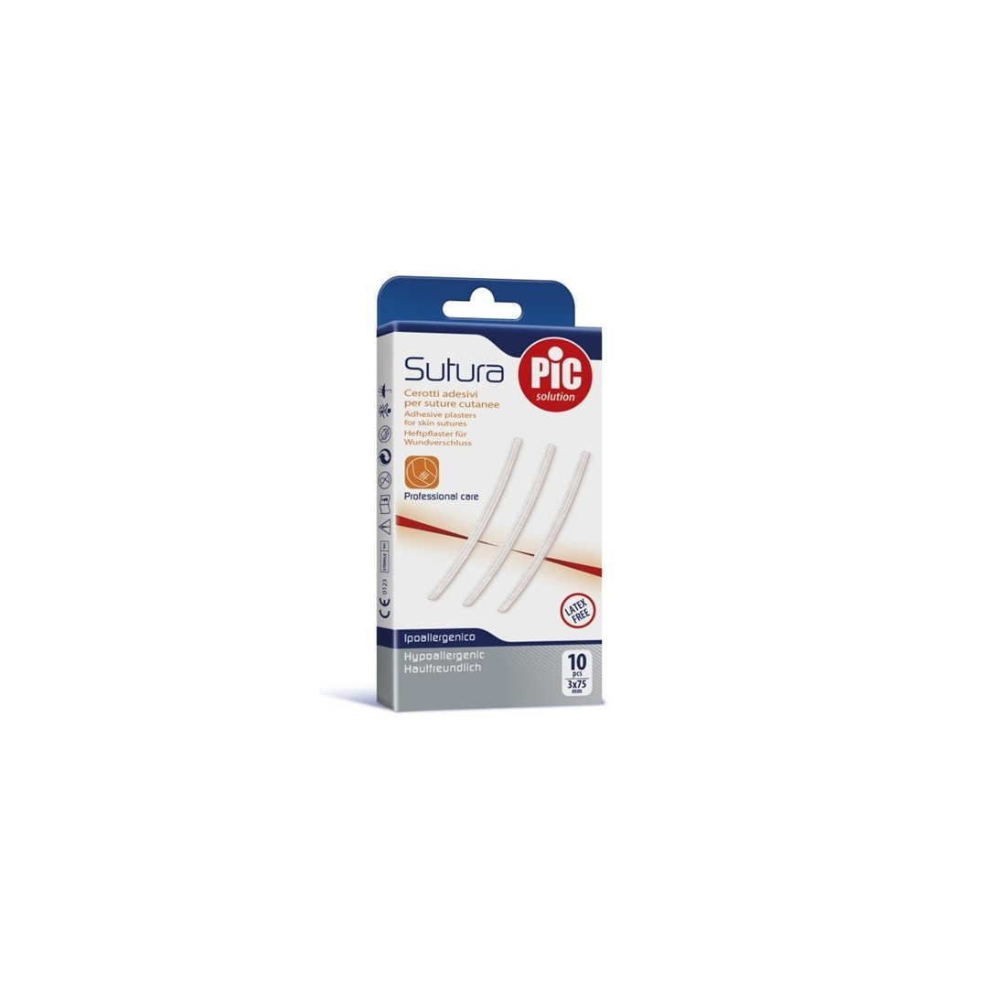 CEROTTO PIC SUTURA 3X75MM 10 PZ