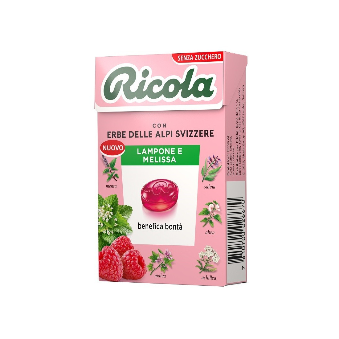 RICOLA LAMPONE&MELISSA 50G