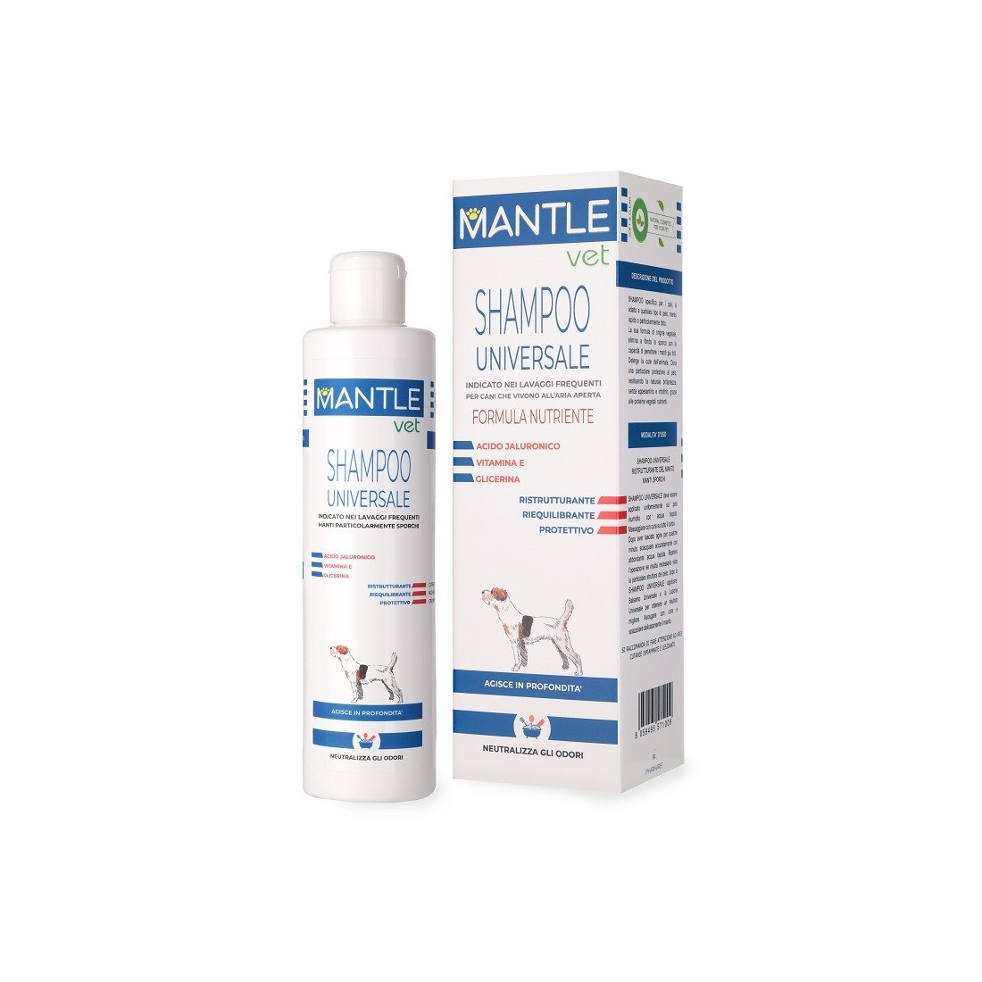 MANTLE VET SHAMPOO UNIV 250ML