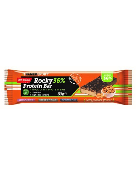NAMED BARRETTA PROTEICA ROCKY 36% GUSTO PEANUTS 50G