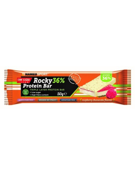 ROCKY 36% PROT BAR RASPBER 50G
