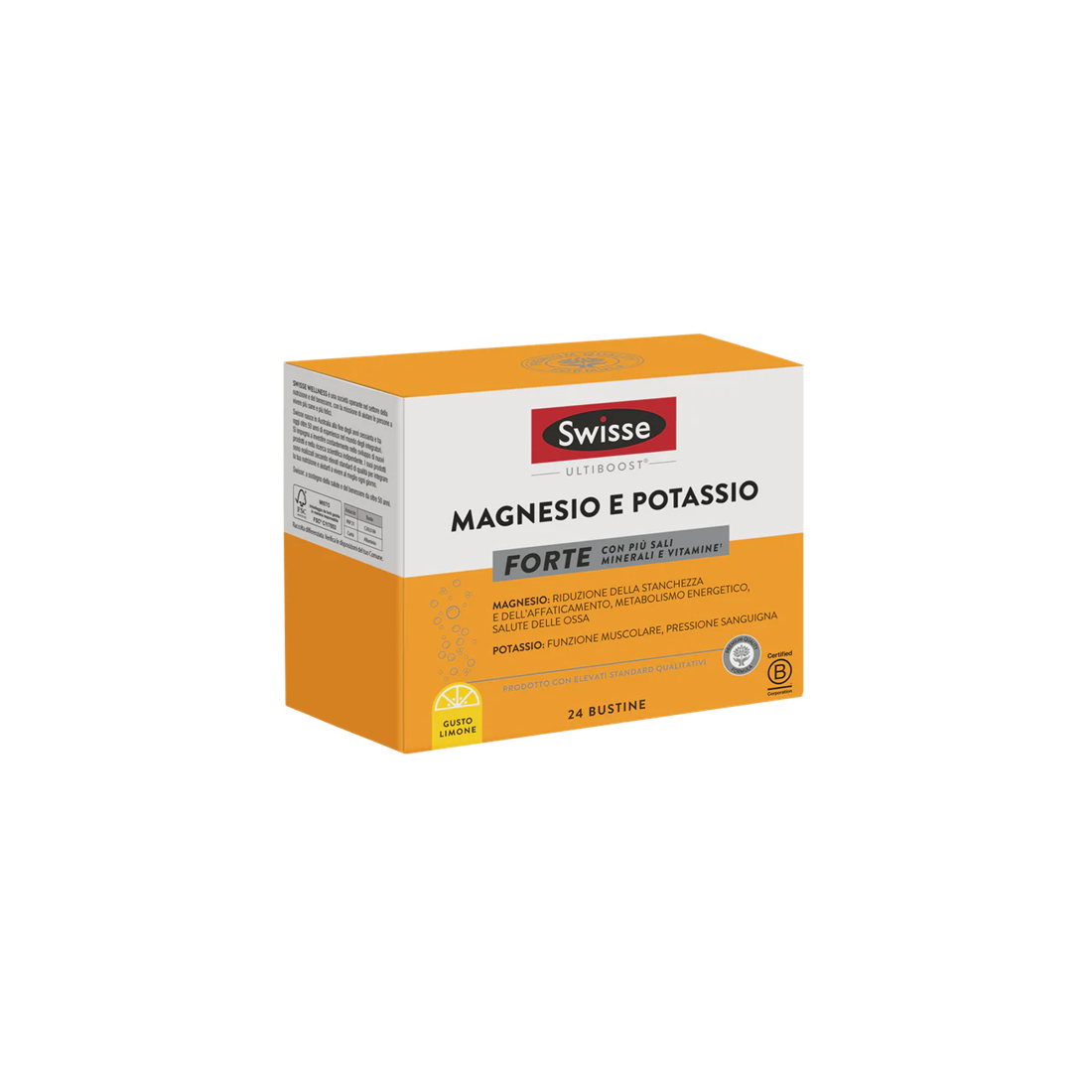 SWISSE MAGNESIO POTASSIO FORTE 24 BUSTE GUSTO LIMONE