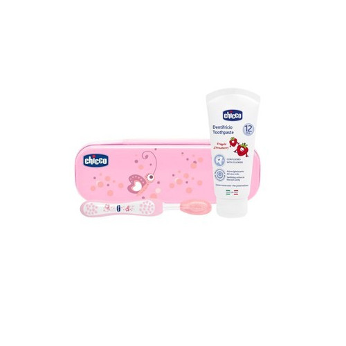 CHICCOPINK FLUOR DENTAL SET