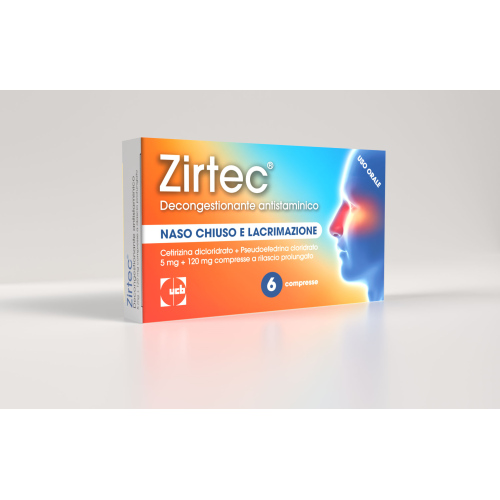 ZIRTEC DECONG ANT 6CPR 5 + 120MG